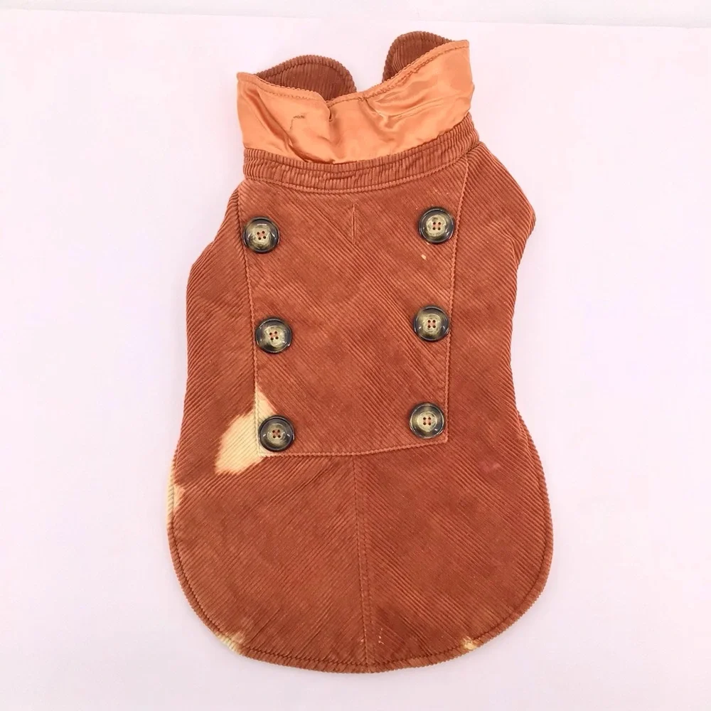 Woolrich Corduroy Dog Sweater Jacket Vest Size Large